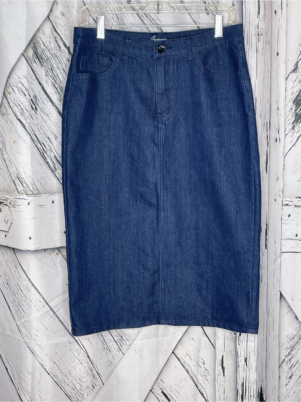 Junee jean pencil skirt dark wash M